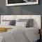 Flash Furniture King, Bedford Headboard, White Fabric HG-HB1704-K-W-GG - alternate 1